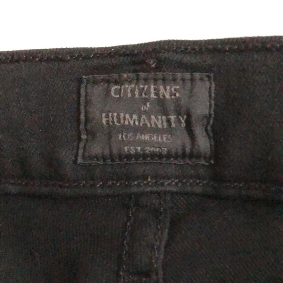 Citizens of Humanity 25 Black Jeans Rocket high rise skinny 5 pocket Excellent - Picture 5 of 9